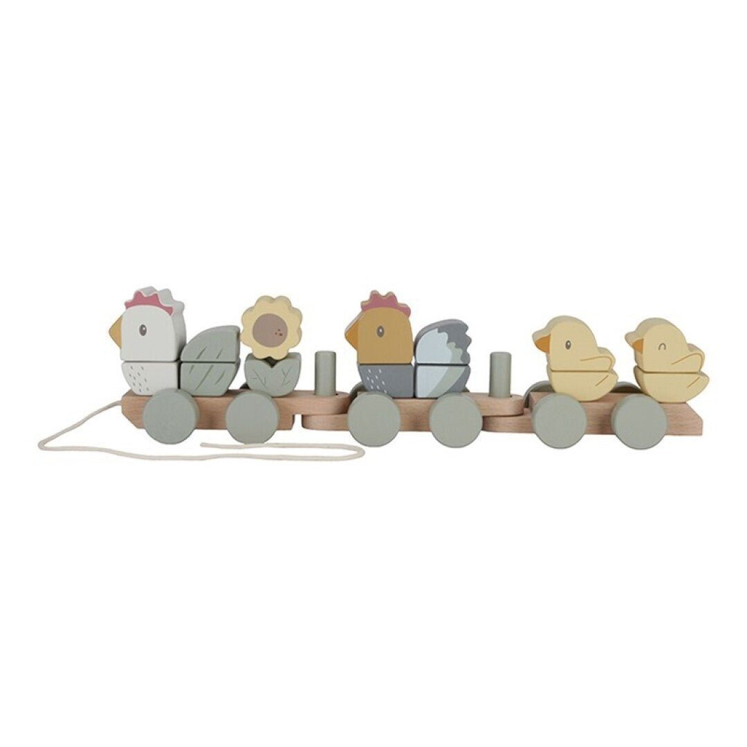 JUGUETE DE MADERA LITTLE DUTCH ·TREN APILABLE LITTLE FARM· - Happy Moments Baby