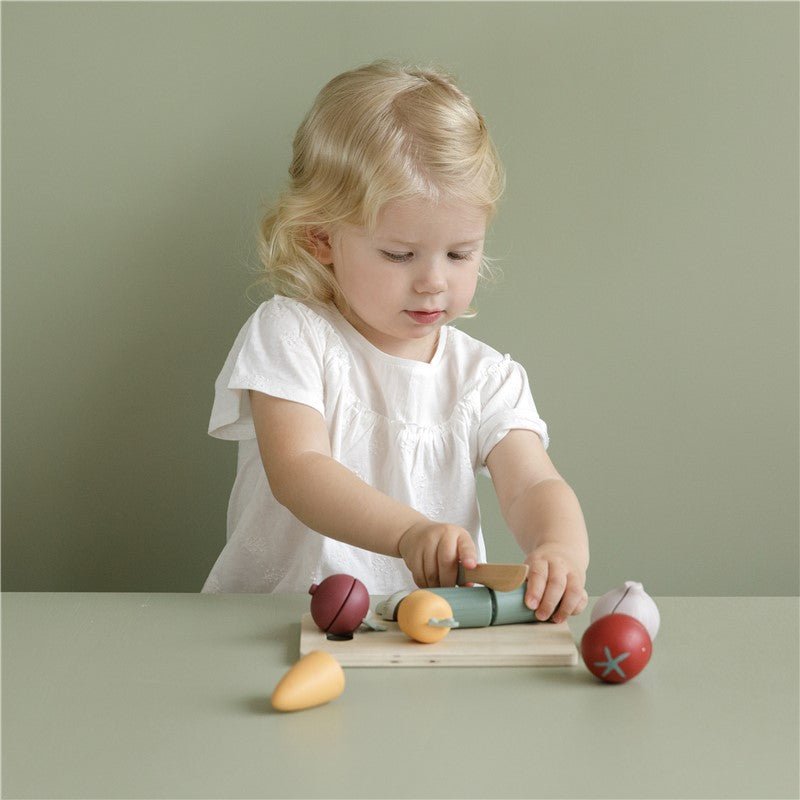 JUGUETE DE MADERA LITTLE DUTCH ·VERDURAS PARA CORTAR· - Happy Moments Baby