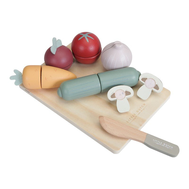JUGUETE DE MADERA LITTLE DUTCH ·VERDURAS PARA CORTAR· - Happy Moments Baby