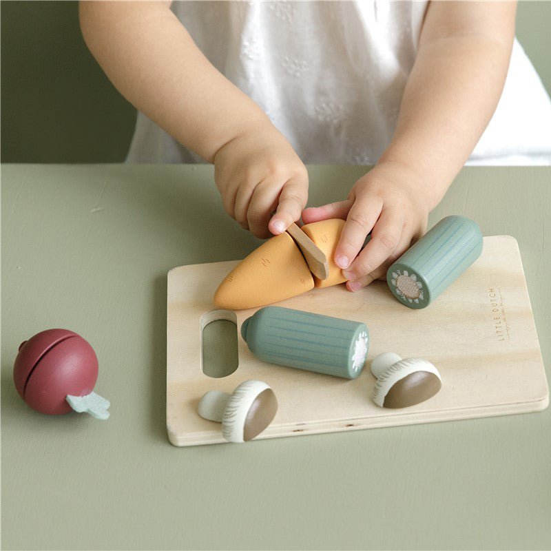 JUGUETE DE MADERA LITTLE DUTCH ·VERDURAS PARA CORTAR· - Happy Moments Baby