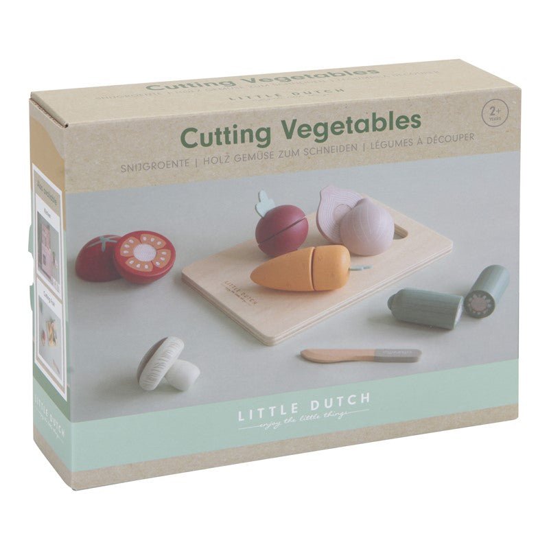 JUGUETE DE MADERA LITTLE DUTCH ·VERDURAS PARA CORTAR· - Happy Moments Baby