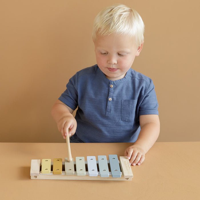 JUGUETE DE MADERA LITTLE DUTCH ·XILÓFONO AZUL· - Happy Moments Baby