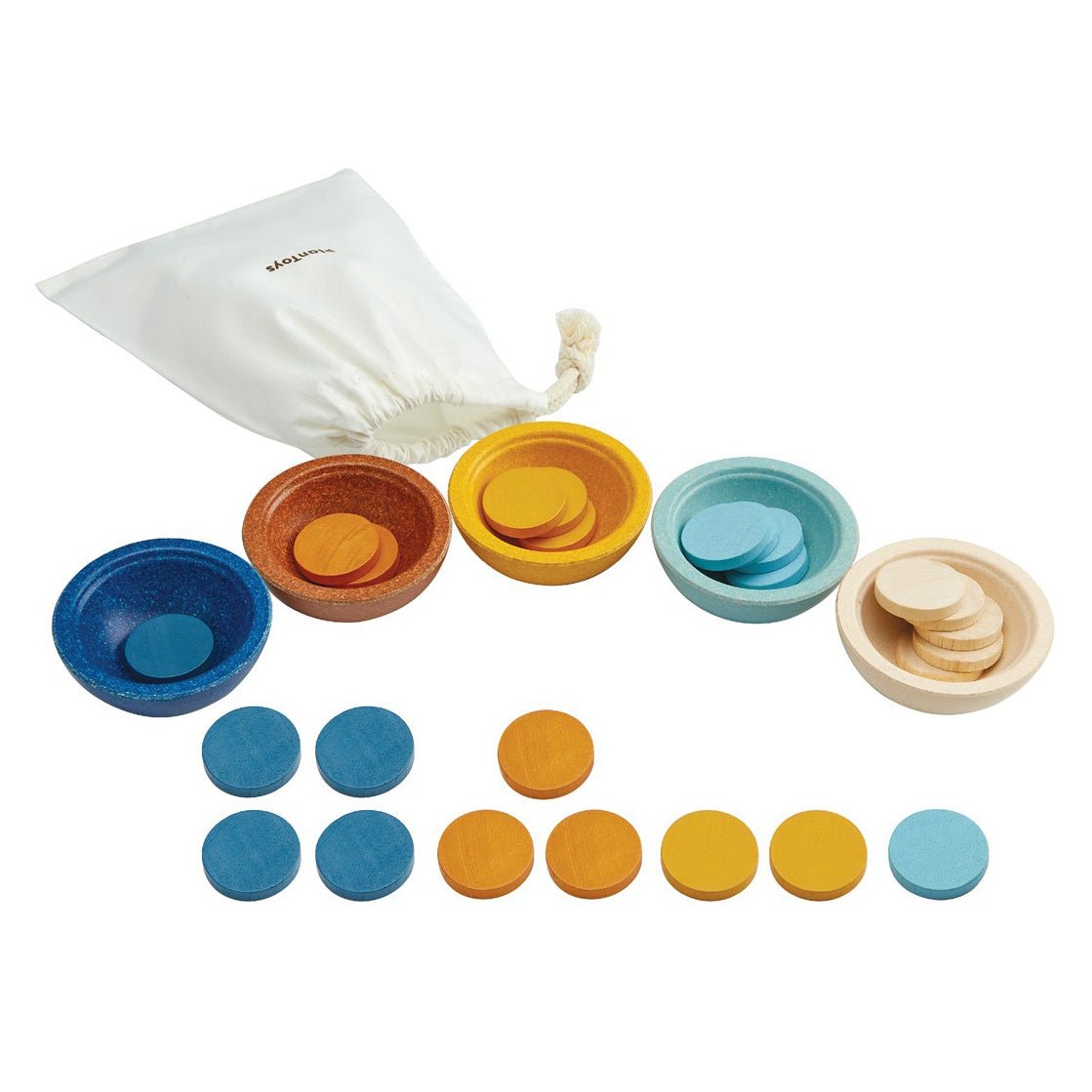 JUGUETE DE MADERA PLAN TOYS ·TAZAS ORDENA Y CUENTA ORCHARD· - Happy Moments Baby