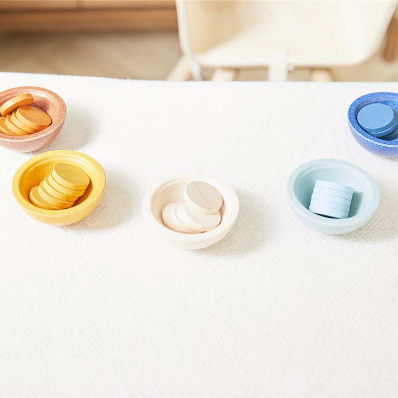 JUGUETE DE MADERA PLAN TOYS ·TAZAS ORDENA Y CUENTA ORCHARD· - Happy Moments Baby
