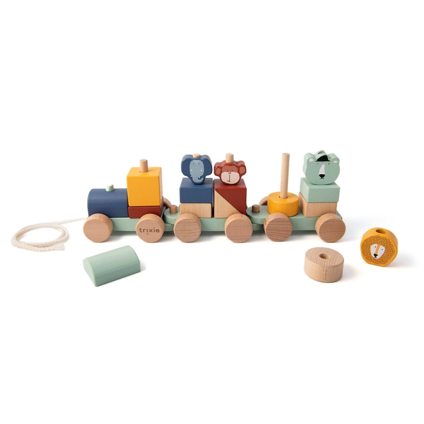JUGUETE DE MADERA TRIXIE ·TREN DE ANIMALES· - Happy Moments Baby