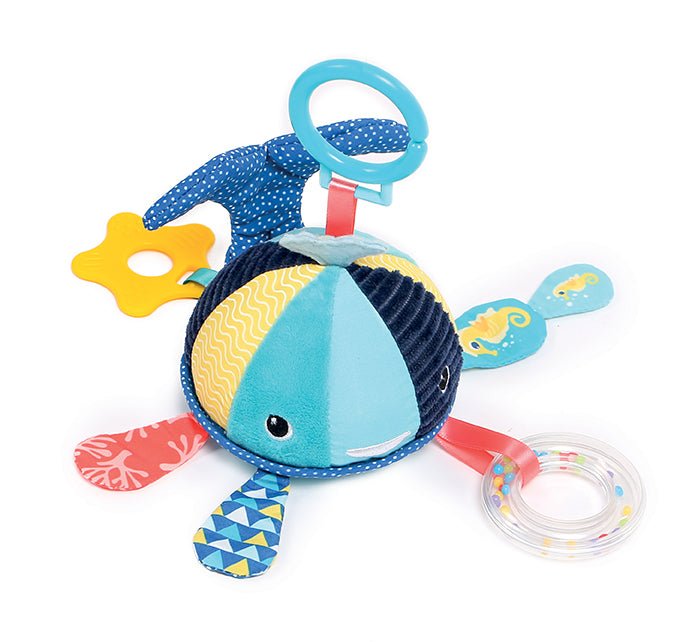 JUGUETE DE TELA ·BALLENA DE ACTIVIDADES· - Happy Moments Baby