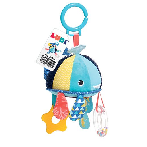 JUGUETE DE TELA ·BALLENA DE ACTIVIDADES· - Happy Moments Baby