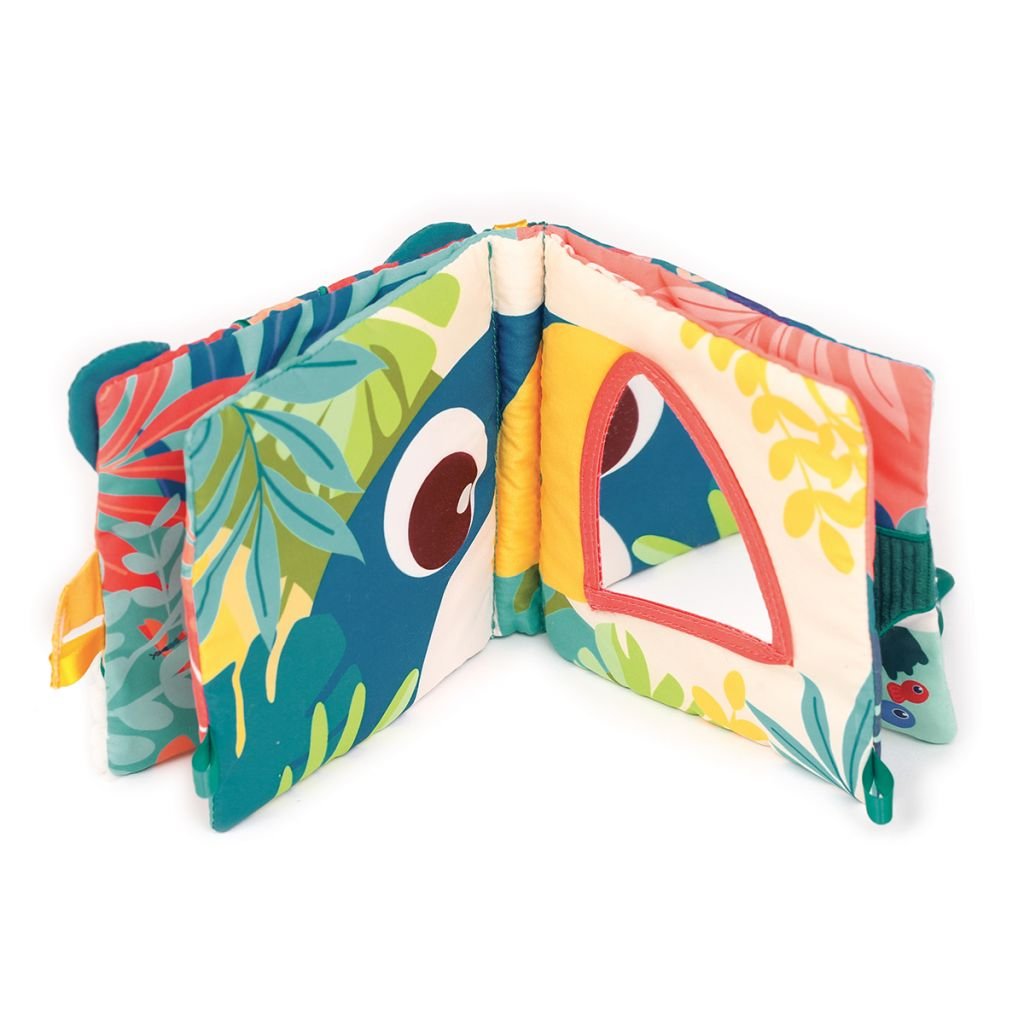 JUGUETE DE TELA ·LIBRO BLANDO ACTIVIDADES JUNGLA· - Happy Moments Baby