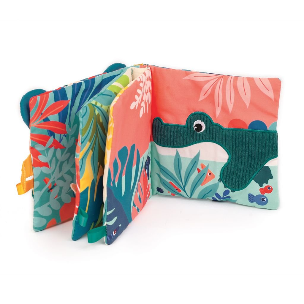JUGUETE DE TELA ·LIBRO BLANDO ACTIVIDADES JUNGLA· - Happy Moments Baby