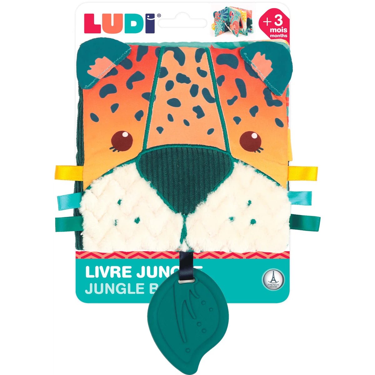 JUGUETE DE TELA ·LIBRO BLANDO ACTIVIDADES JUNGLA· - Happy Moments Baby