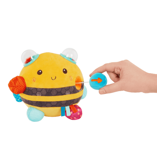 JUGUETE DE TELA MULTI SENSORIAL ·ABEJA· - Happy Moments Baby