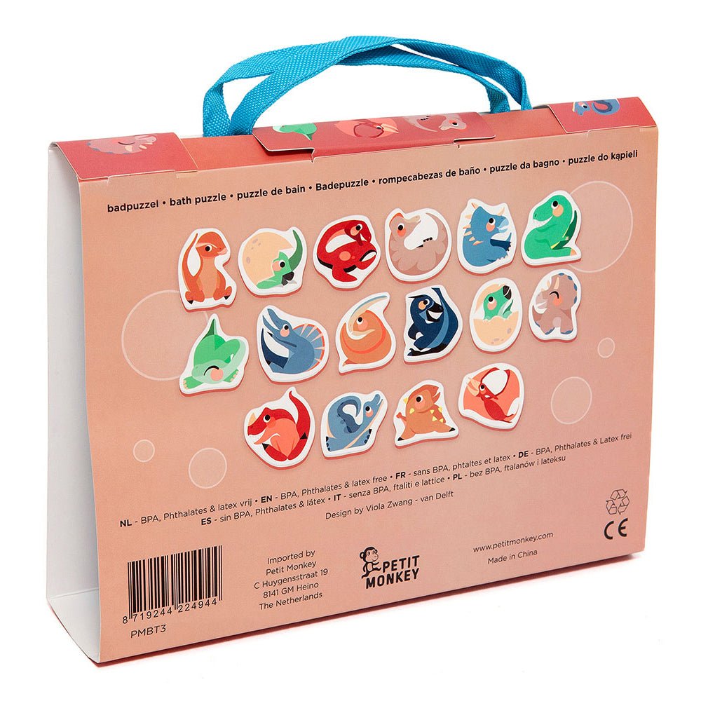 JUGUETE PARA EL BAÑO TUTETE ·PUZZLE DINOSAURIOS· - Happy Moments Baby