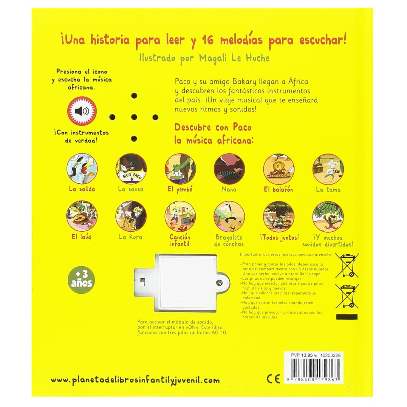 LIBRO INFANTIL - PACO Y LA MÚSICA AFRICANA - Happy Moments Baby