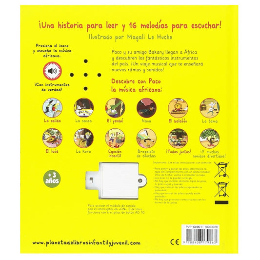 LIBRO INFANTIL - PACO Y LA MÚSICA AFRICANA - Happy Moments Baby