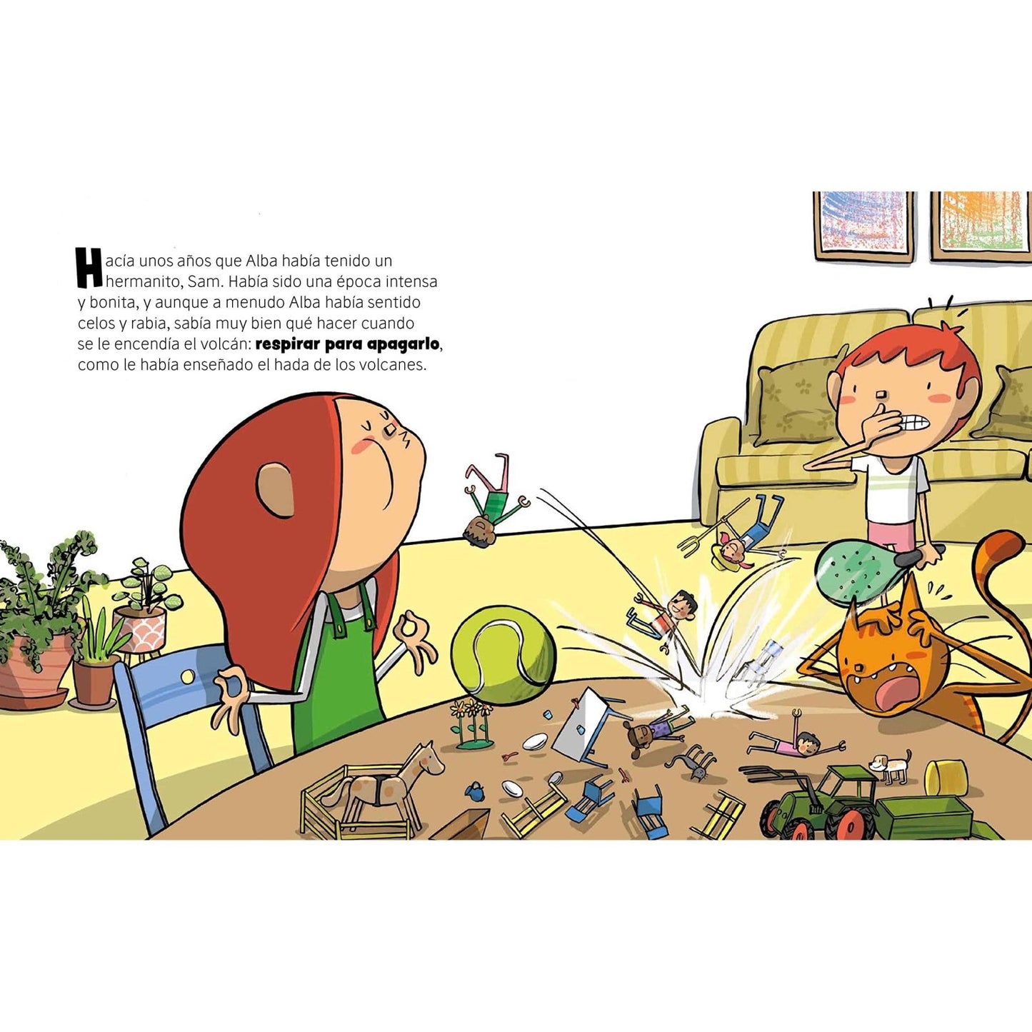 LIBRO INFANTIL - TENGO UN VOLCÁN Y NO QUIERO RESPIRAR - Happy Moments Baby