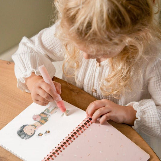 LIBRO MÁGICO COLOREAR LITTLE DUTCH ·ROSA & FRIENDS· - Happy Moments Baby