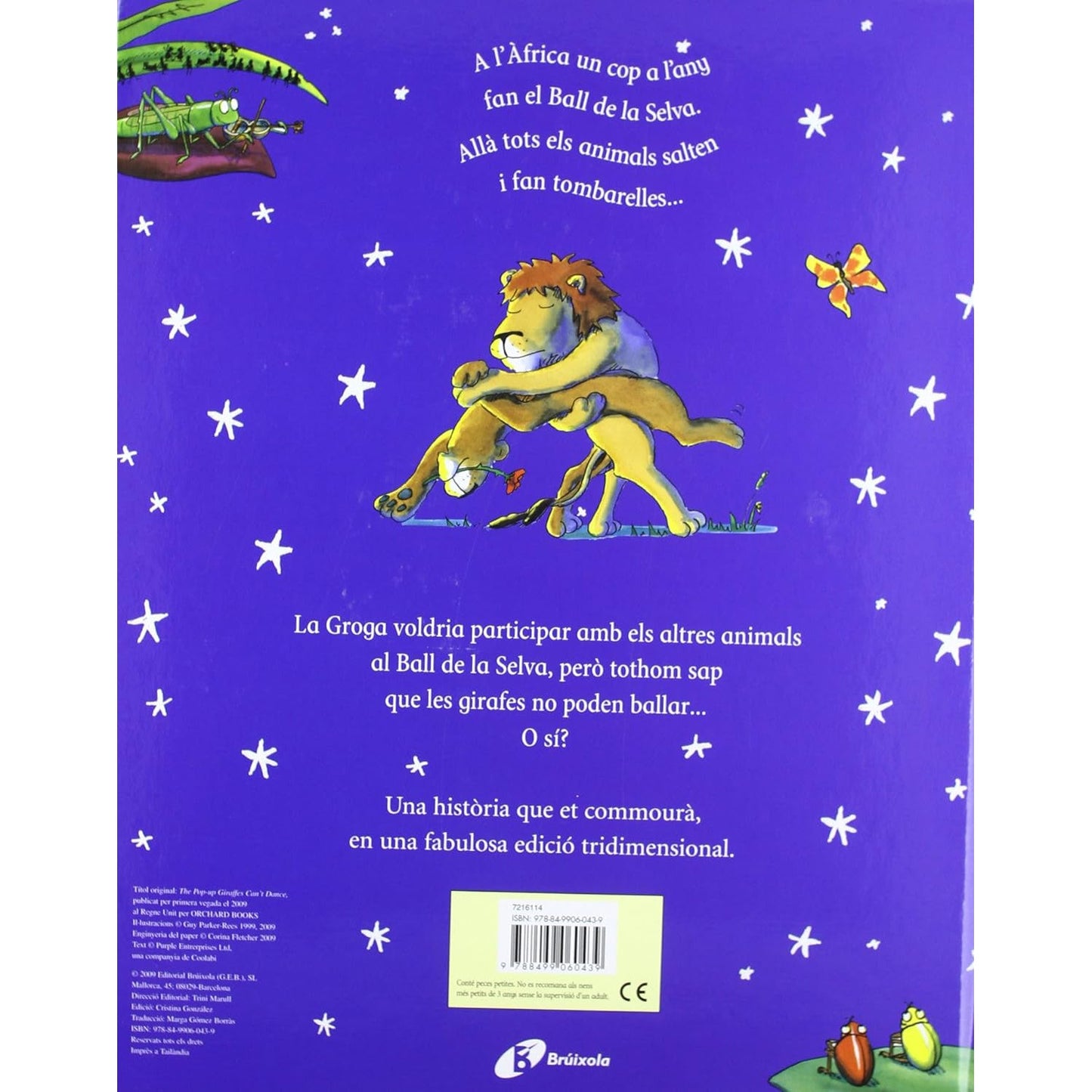 LLIBRE INFANTIL - LES GIRAFES NO PODEN BALLAR - Happy Moments Baby
