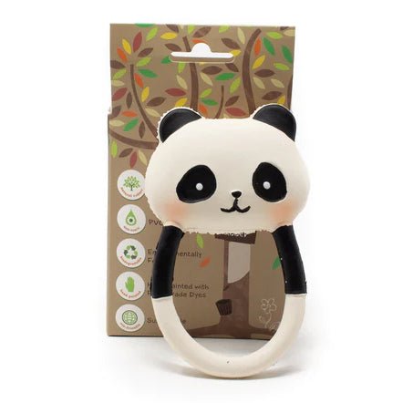 MORDEDOR FIGURA CAUCHO 100% NATURAL ·PANDA KORI· - Happy Moments Baby