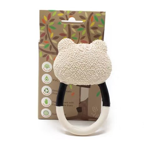 MORDEDOR FIGURA CAUCHO 100% NATURAL ·PANDA KORI· - Happy Moments Baby
