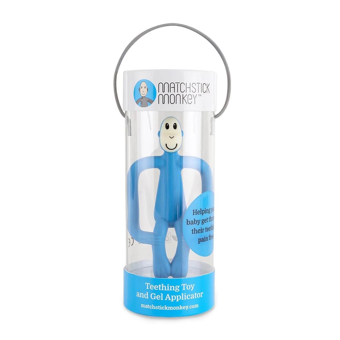MORDEDOR MONO MATCHSTICK MONKEY ·AZUL CLARO· - Happy Moments Baby