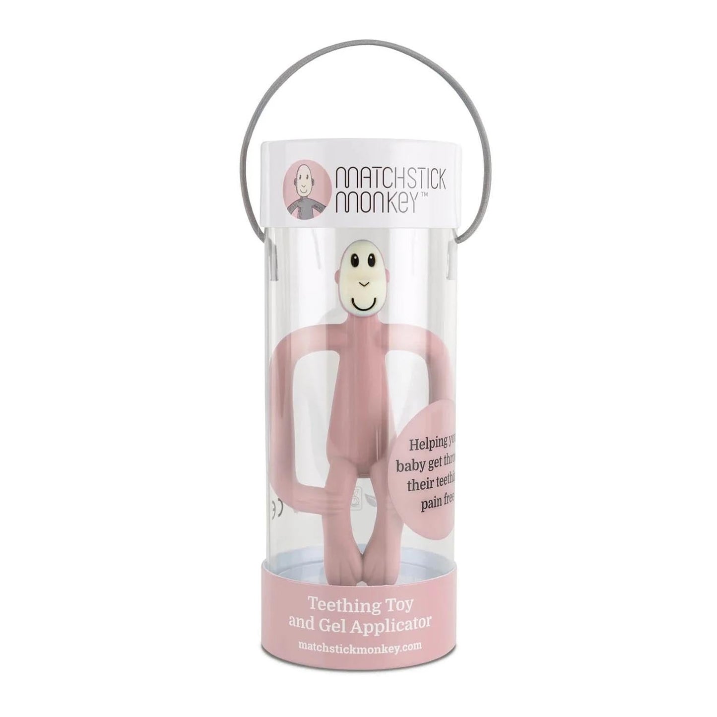 MORDEDOR MONO MATCHSTICK MONKEY ·ROSA PALO· - Happy Moments Baby