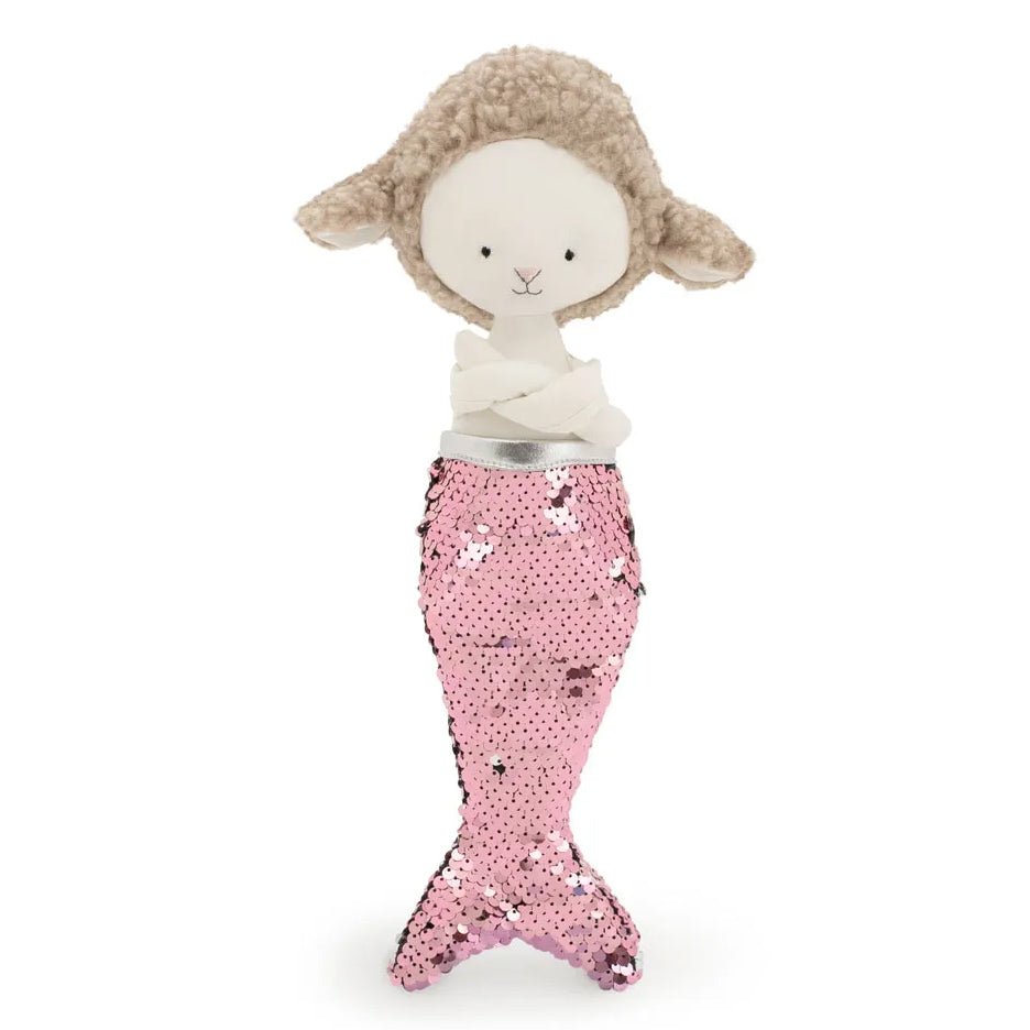 MUÑECO DE TELA ·ZOE LA OVEJA + COLA SIRENA· - Happy Moments Baby