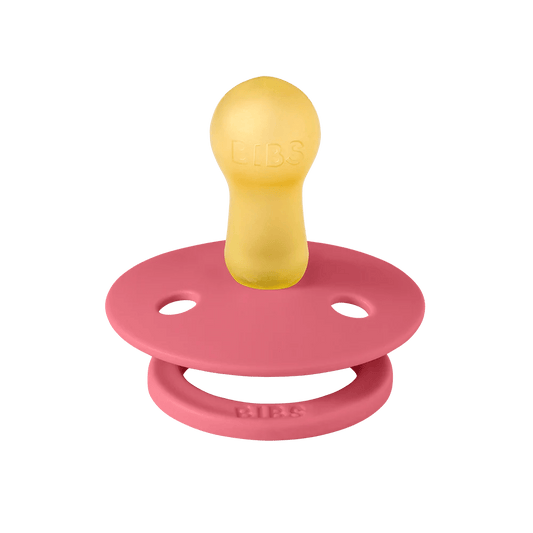 PACK 2 CHUPETES BIBS ·ROUND CORAL/RUBY· - Happy Moments Baby