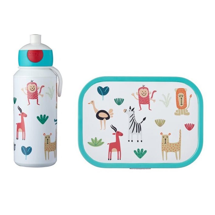 PACK ALMUERZO BOTELLA Y FIAMBRERA ·ANIMAL FRIENDS· - Happy Moments Baby