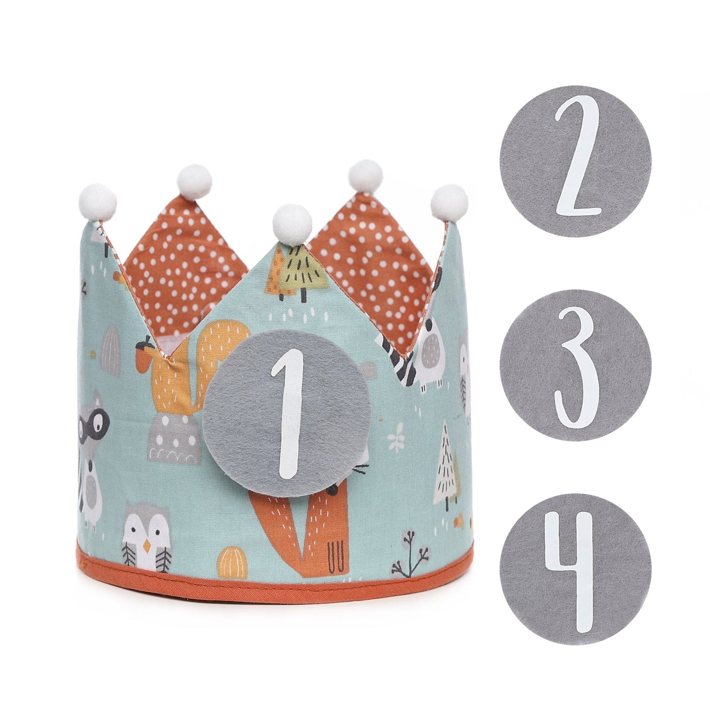 PACK CORONA + CAMISETA CUMPLEAÑOS ·BOSQUE· - Happy Moments Baby