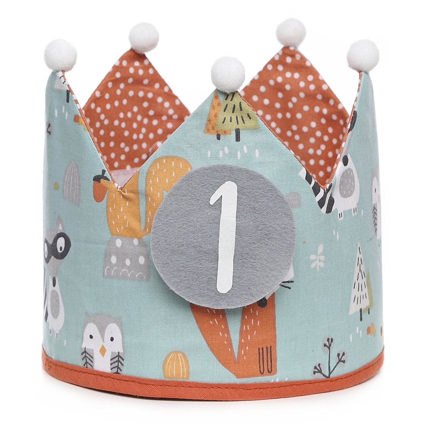 PACK CORONA + CAMISETA + TOPPER CUMPLEAÑOS ·BOSQUE· - Happy Moments Baby