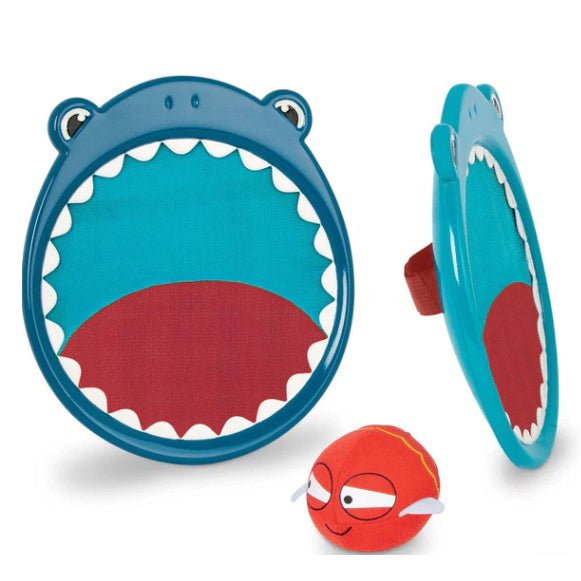 PALAS VELCRO ATRAPA PELOTA ·TIBURÓN· - Happy Moments Baby