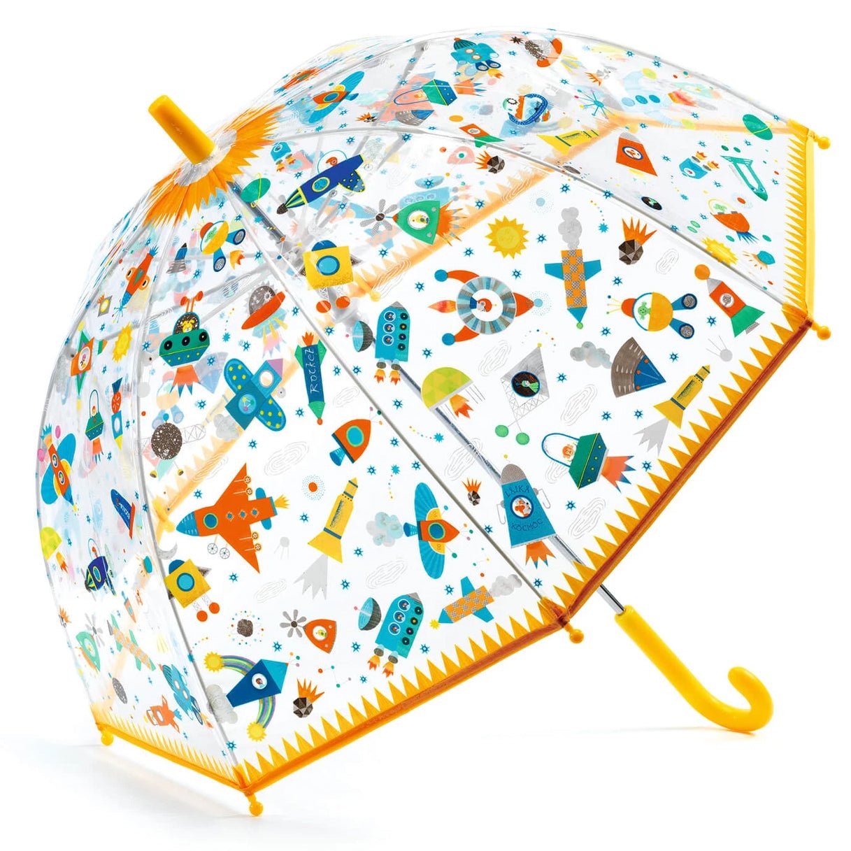 PARAGUAS INFANTIL DJECO TRANSPARENTE ·ESPACIO· - Happy Moments Baby