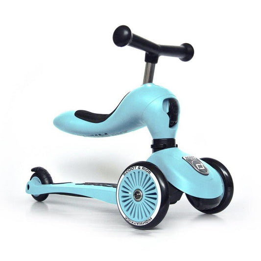 PATINETE EVOLUTIVO SCOOT AND RIDE 2 EN 1 ·HIGHWAYKICK ONE BLUEBERRY· - Happy Moments Baby