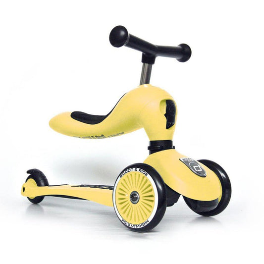 PATINETE EVOLUTIVO SCOOT AND RIDE 2 EN 1 ·HIGHWAYKICK ONE LEMON· - Happy Moments Baby