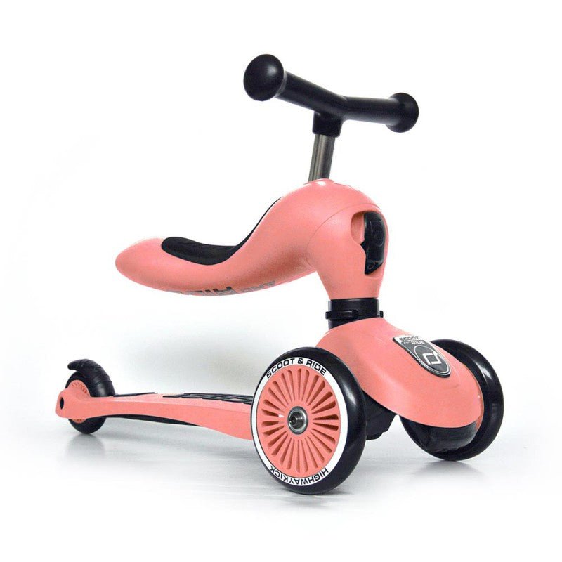 PATINETE EVOLUTIVO SCOOT AND RIDE 2 EN 1 ·HIGHWAYKICK ONE PEACH· - Happy Moments Baby