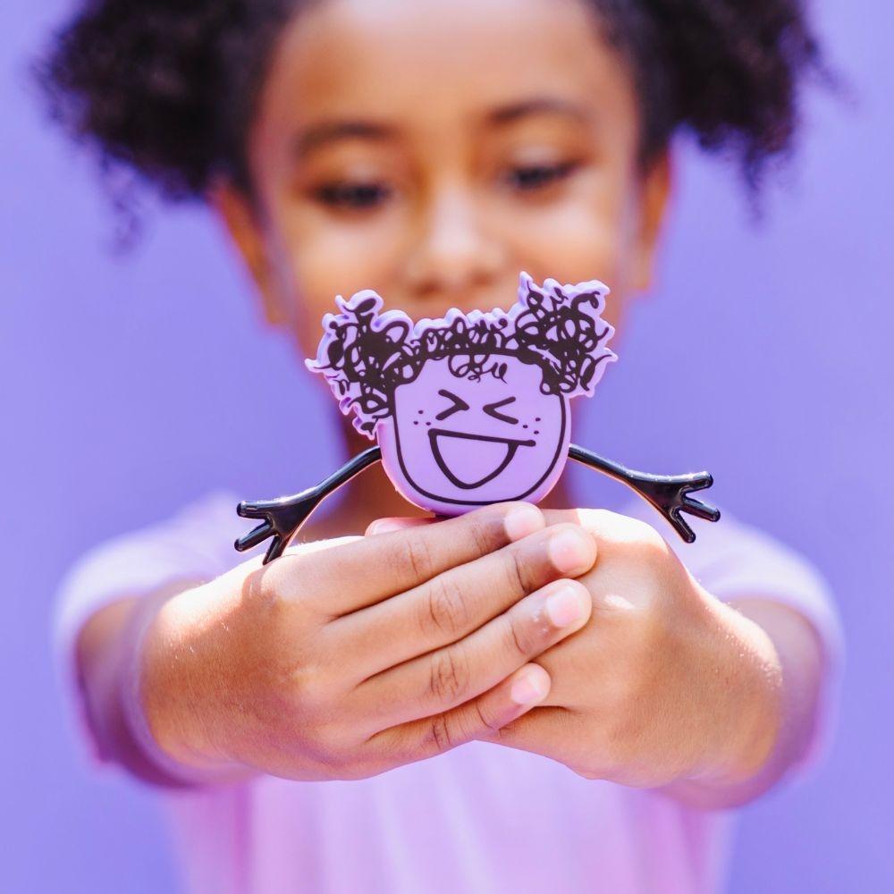 PERSONAJE Y 2 CUBOS DE LUZ PARA EL BAÑO GLOPALS ·LUMI LILA· - Happy Moments Baby