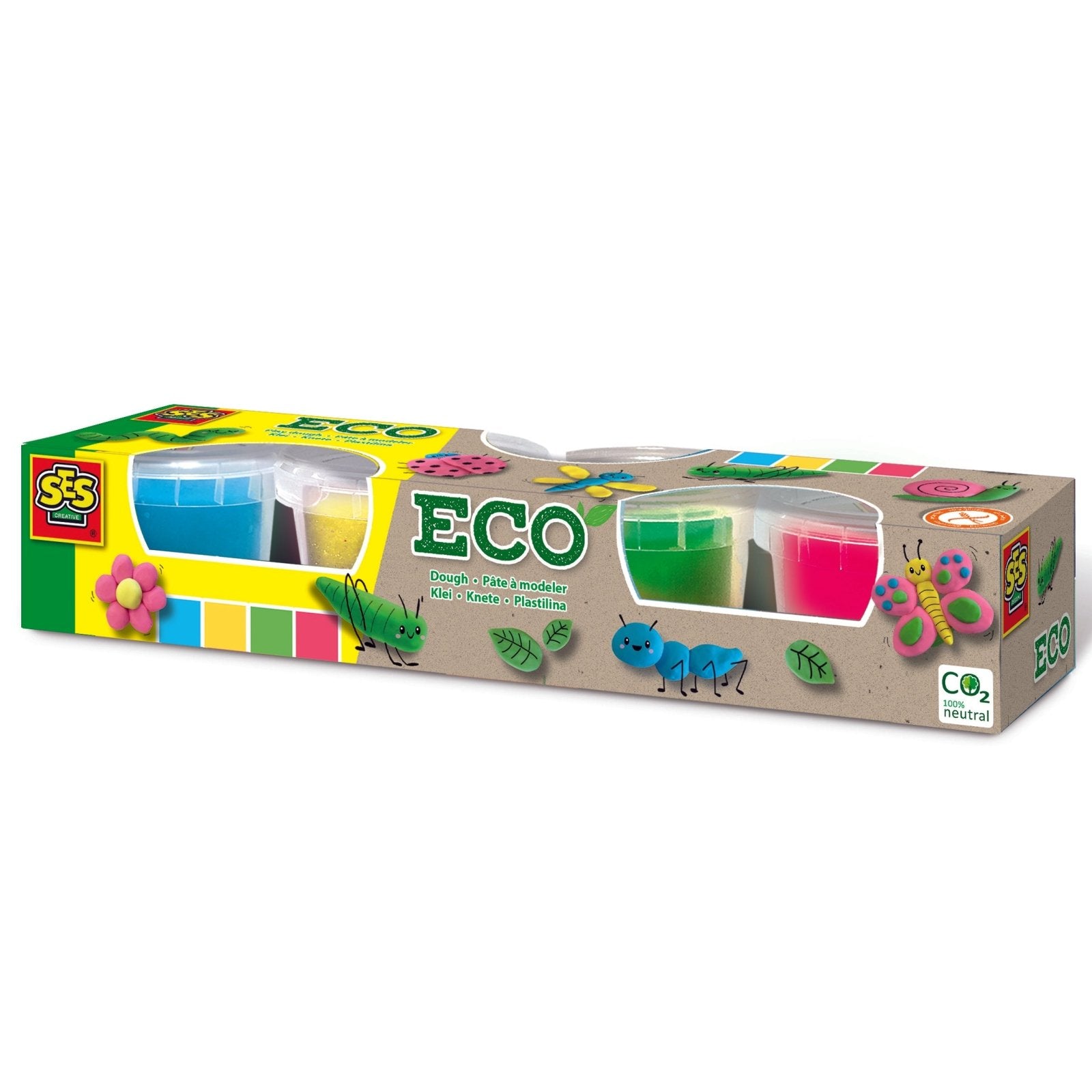 PLASTILINA ECOLÓGICA ·PACK 4 COLORES· – Happy Moments Baby