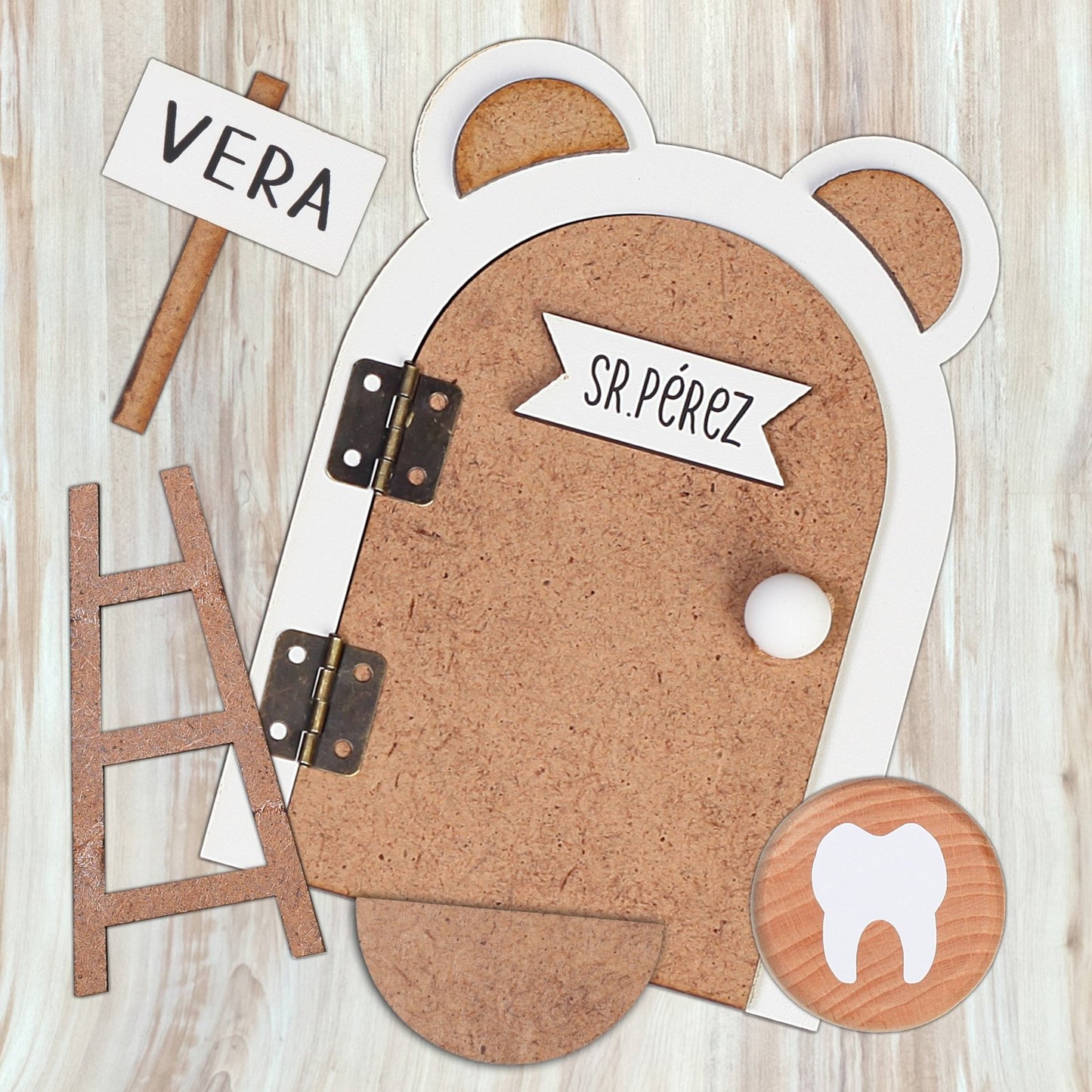 PUERTA RATONCITO PÉREZ ·MADERA· - Happy Moments Baby