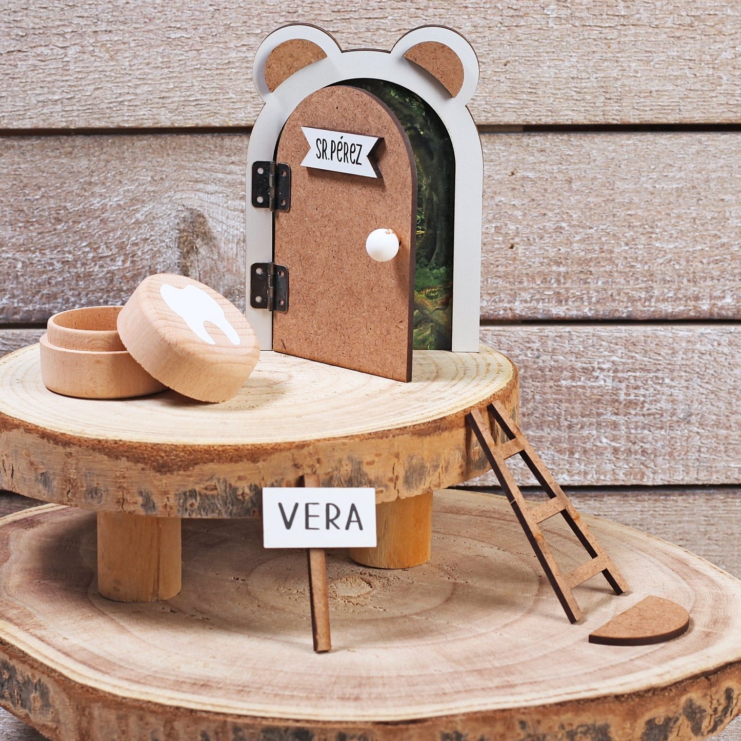 PUERTA RATONCITO PÉREZ ·MADERA· - Happy Moments Baby