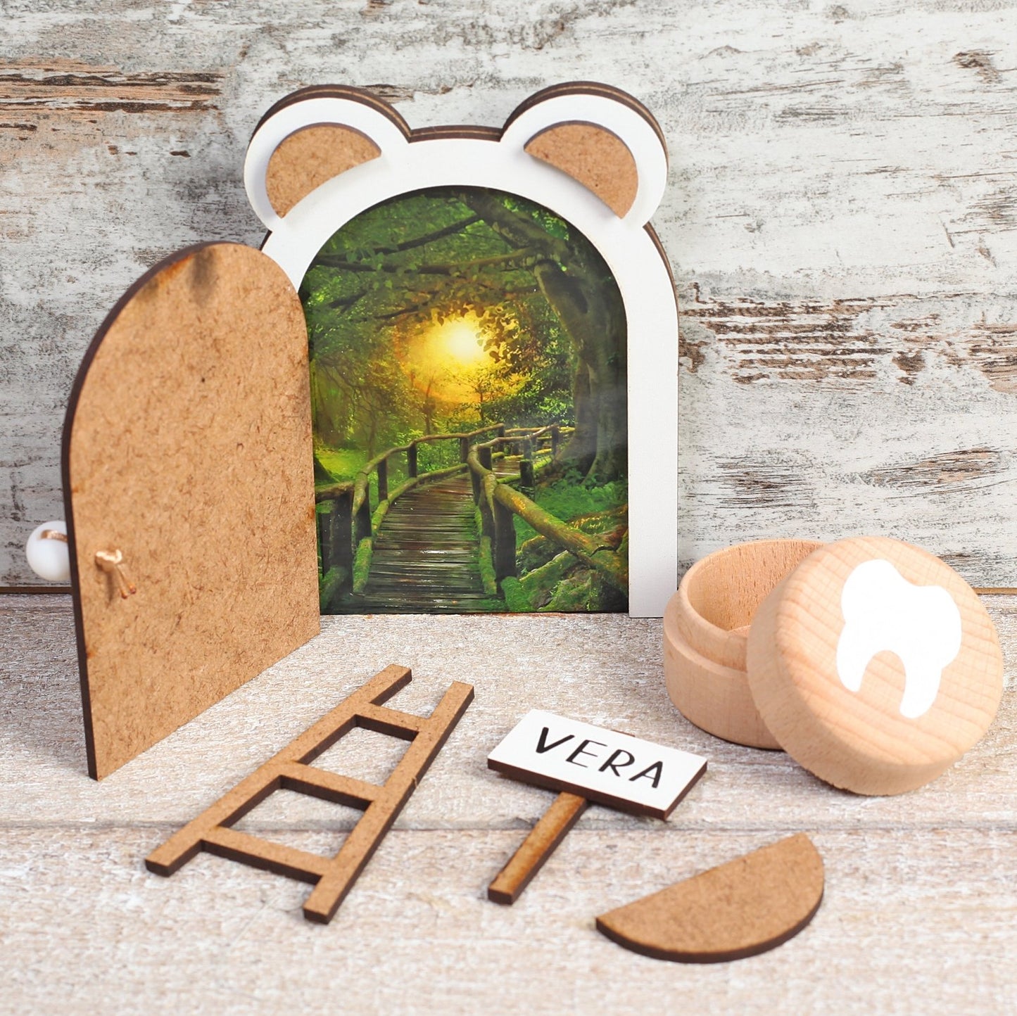 PUERTA RATONCITO PÉREZ ·MADERA· - Happy Moments Baby