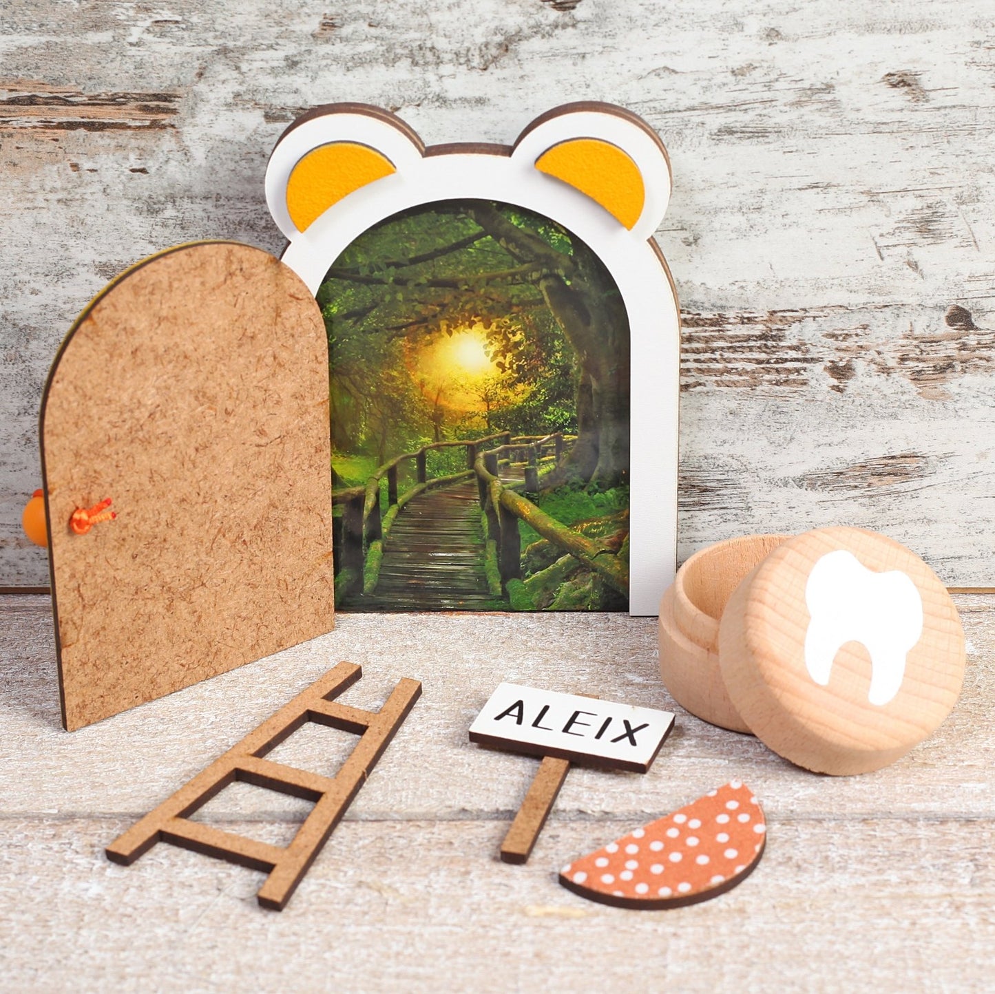PUERTA RATONCITO PÉREZ ·NARANJA· - Happy Moments Baby