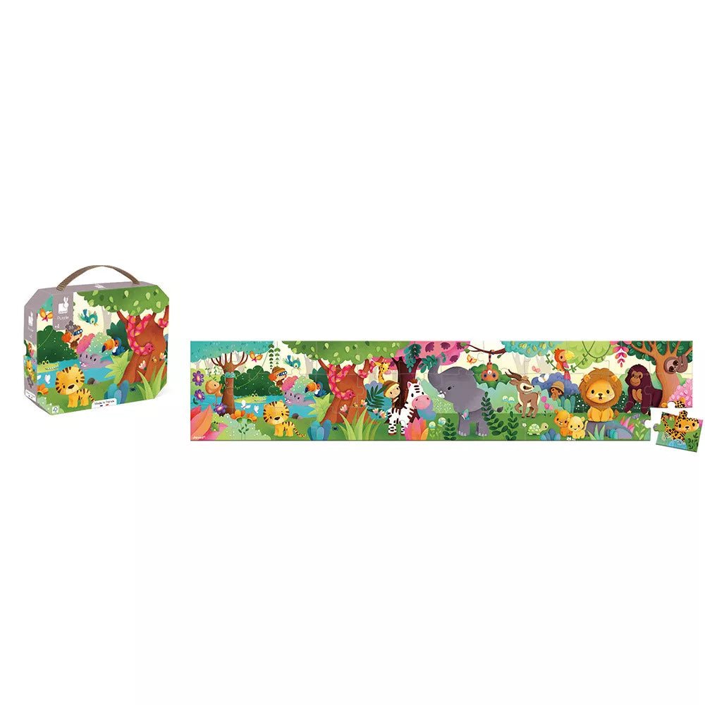 PUZZLE JANOD +4 AÑOS ·ANIMALES SALVAJES 36 PIEZAS· - Happy Moments Baby