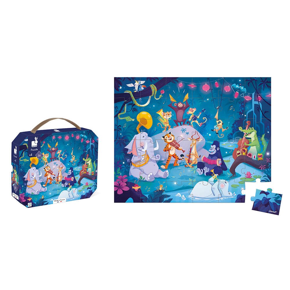 PUZZLE JANOD +4 AÑOS ·FESTIVIDADES DE VERANO 36 PIEZAS· - Happy Moments Baby
