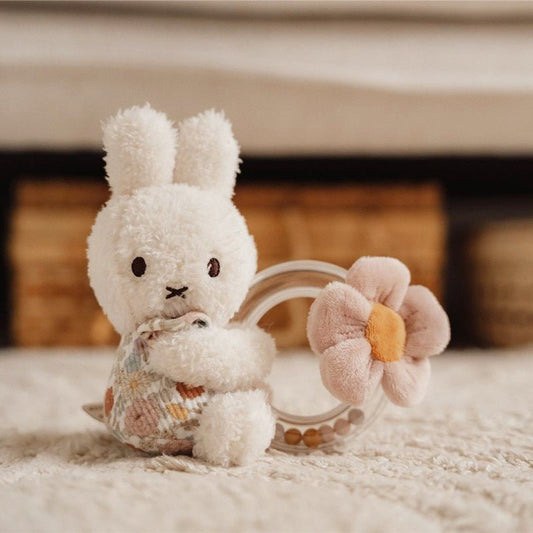 SONAJERO DE TELA LITTLE DUTCH ·MIFFY VINTAGE FLOWERS· - Happy Moments Baby
