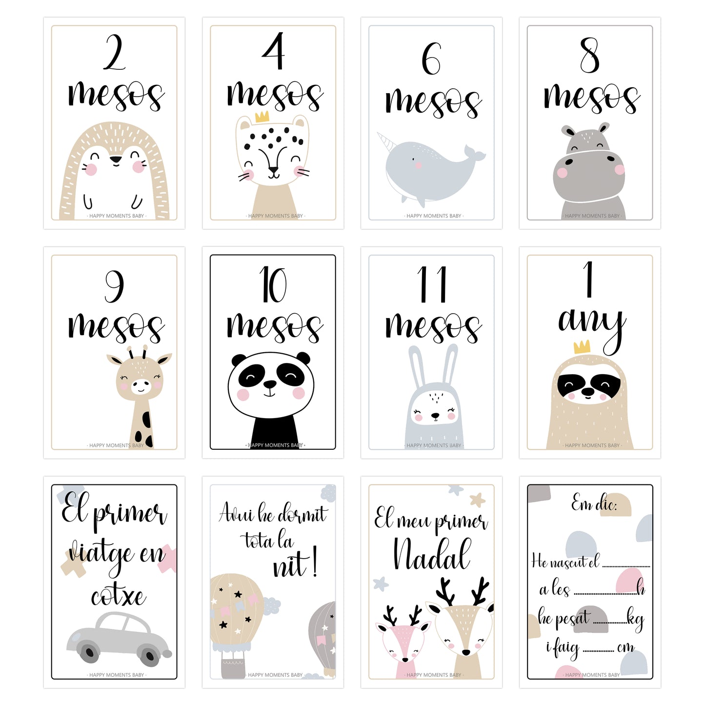 TARGETES PRIMER ANY NADÓ ·CATALÀ· - Happy Moments Baby