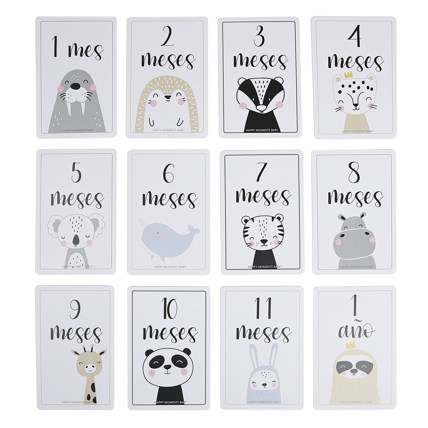 TARJETAS PRIMER AÑO - Happy Moments Baby