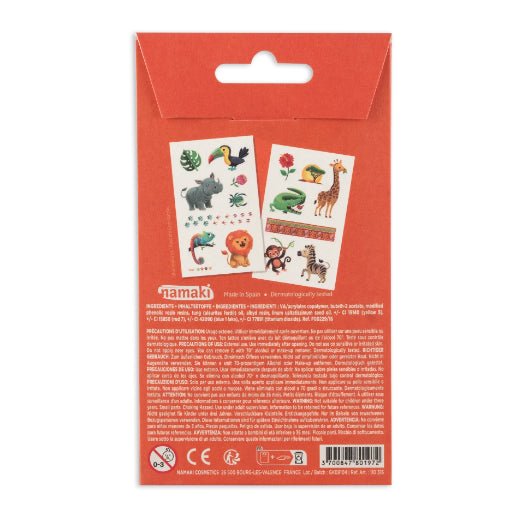 TATUAJES INFANTILES NAMAKI ·WILD LIFE· - Happy Moments Baby
