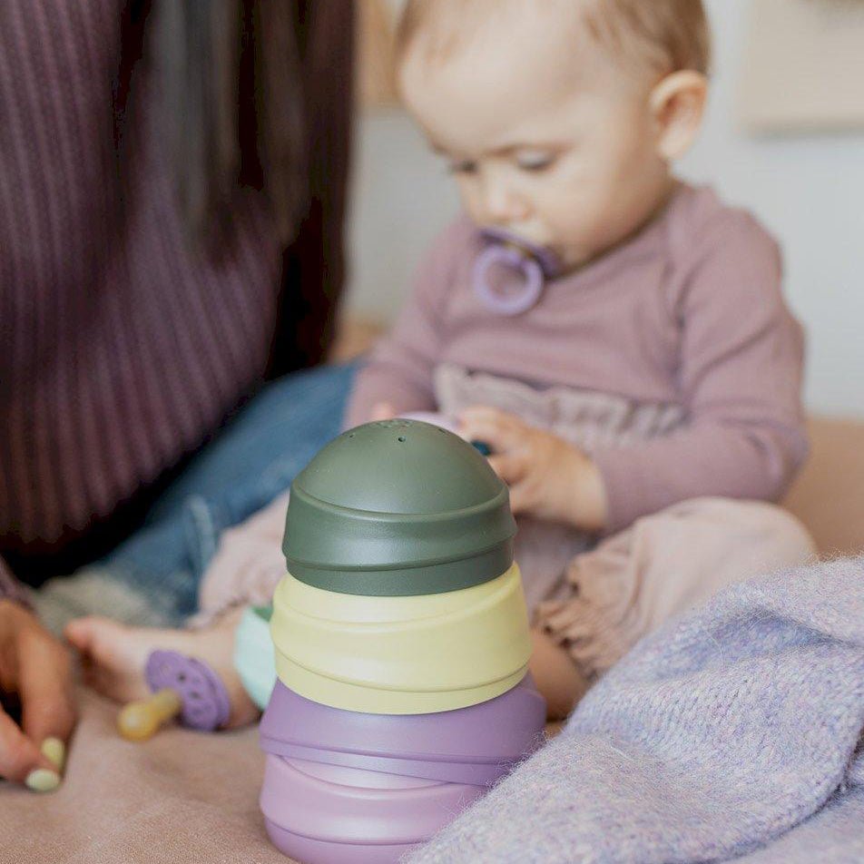 TENTETIESO APILABLE BIBS ·BRIGHT RAINBOW· - Happy Moments Baby