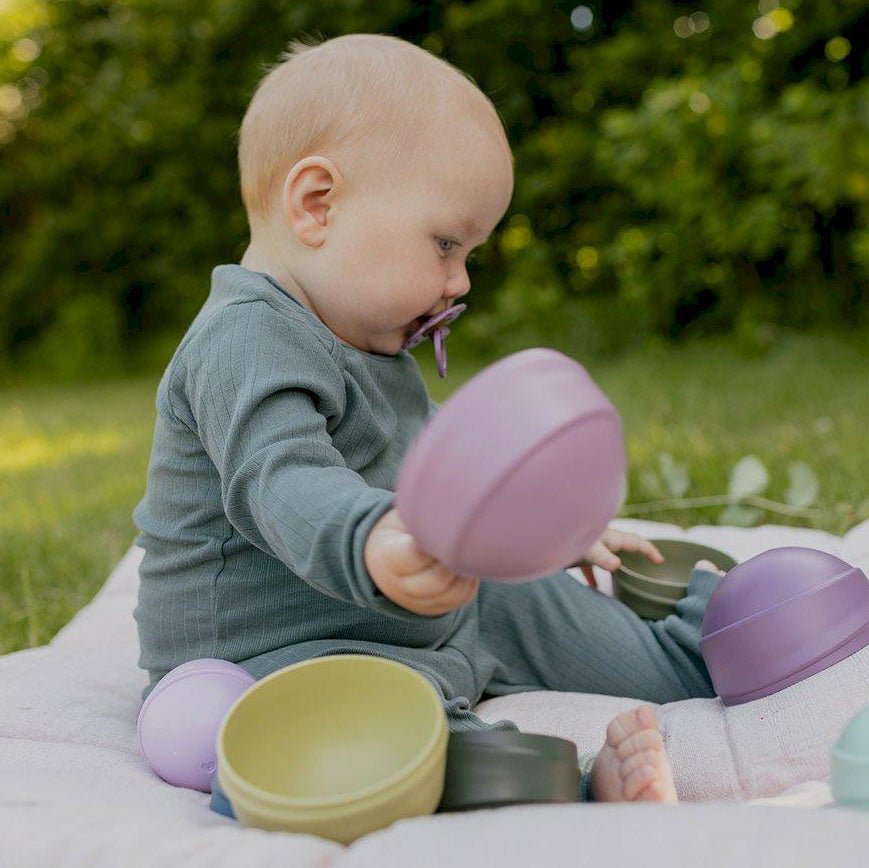 TENTETIESO APILABLE BIBS ·BRIGHT RAINBOW· - Happy Moments Baby