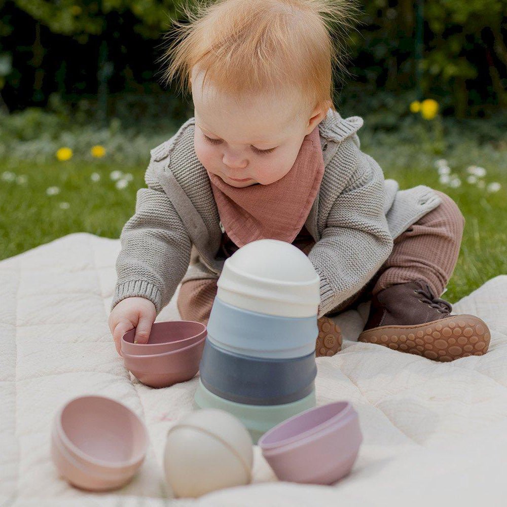 TENTETIESO APILABLE BIBS ·PASTEL RAINBOW· - Happy Moments Baby
